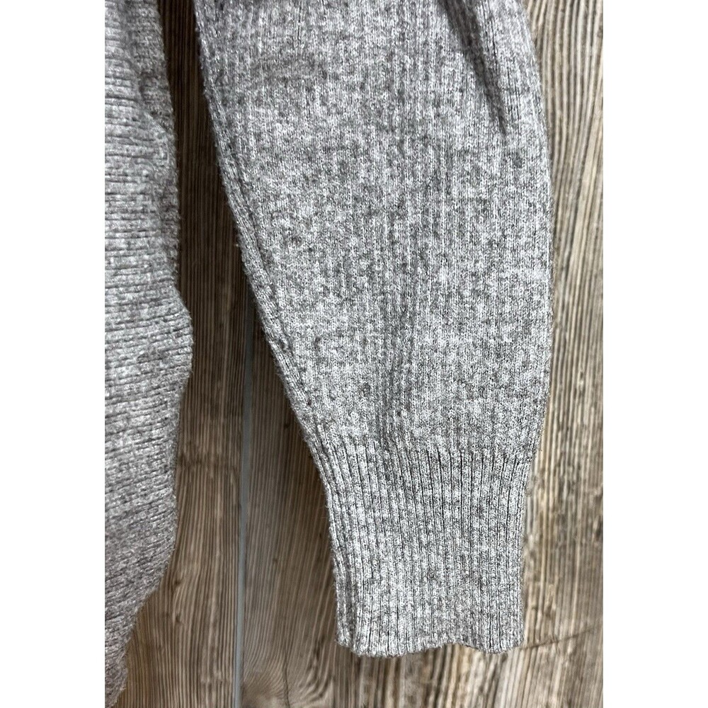 Seraphine Maternity Sweater Grey Knit Cowl Neck MED Soft‎ Cozy Warm Winter Chic - Picture 3 of 14